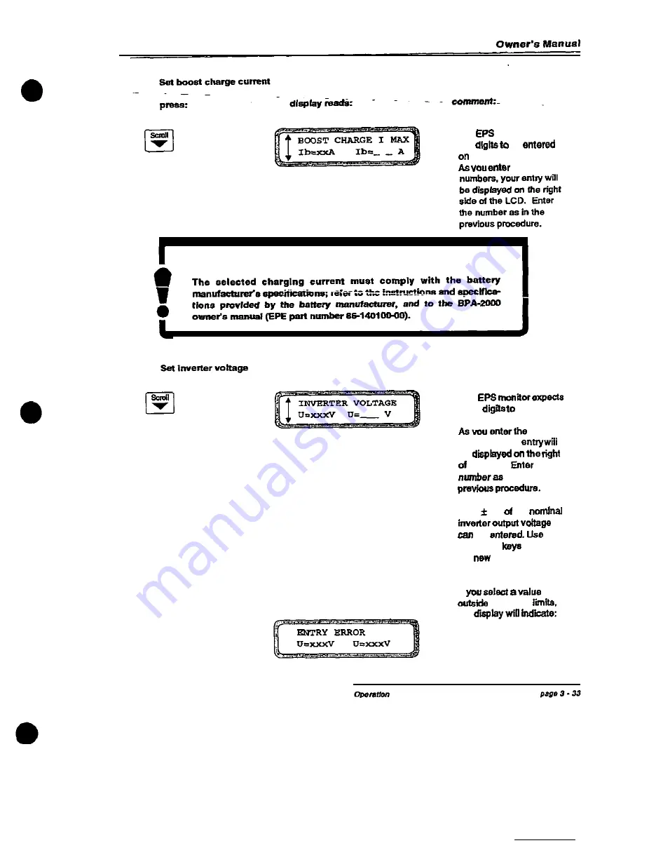 EPE EPS-2000 Series Owner'S Manual Download Page 190