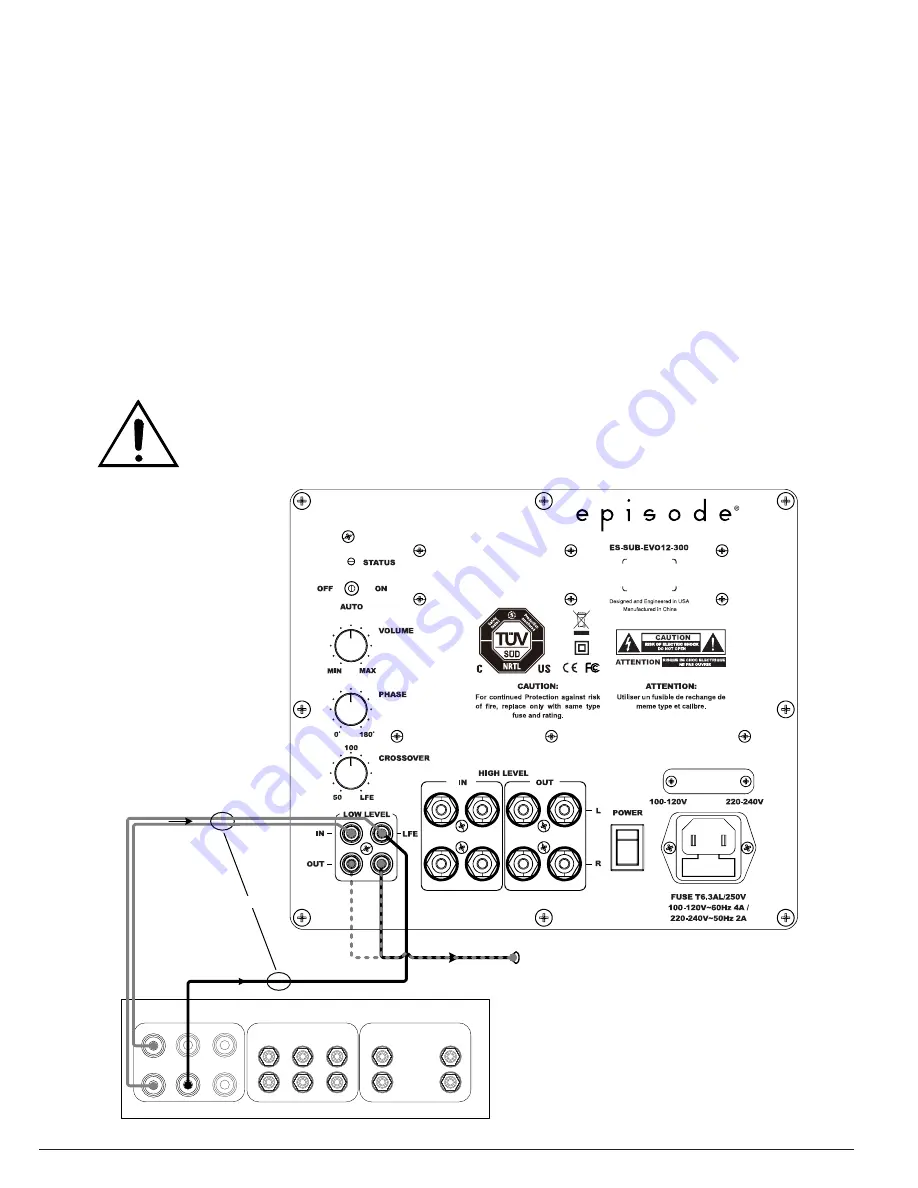 Episode ES-SUB-EVO10-200 Owner'S Manual Download Page 5