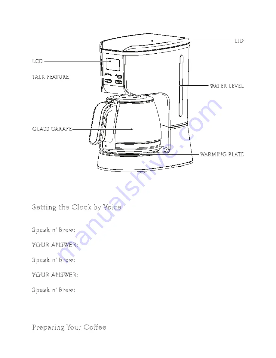 Epoca Primula SPEAK & BREW SAB-3001 User Manual Download Page 4