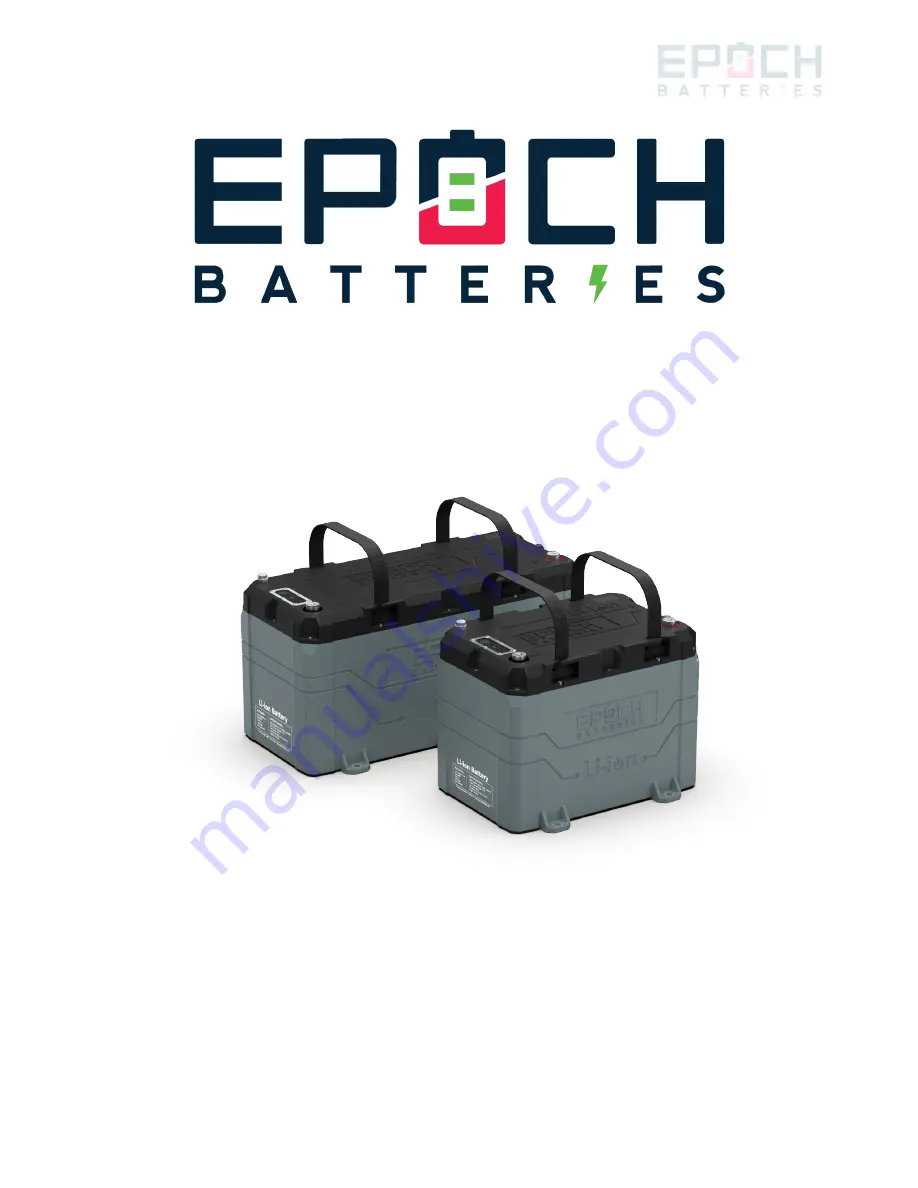 EPOCH BATTERIES B12100B Скачать руководство пользователя страница 1