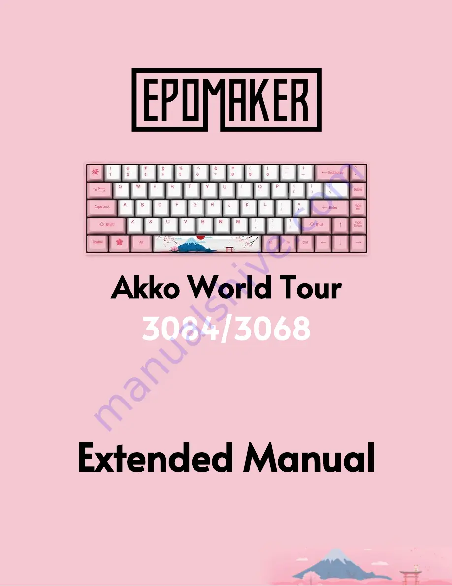 Epomaker Akko World Tour 3068 Скачать руководство пользователя страница 1