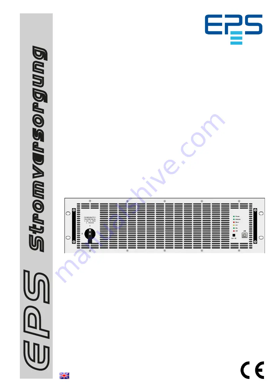 EPS Stromversorgung PSB 9000 3U Slave series Operating Manual Download Page 1