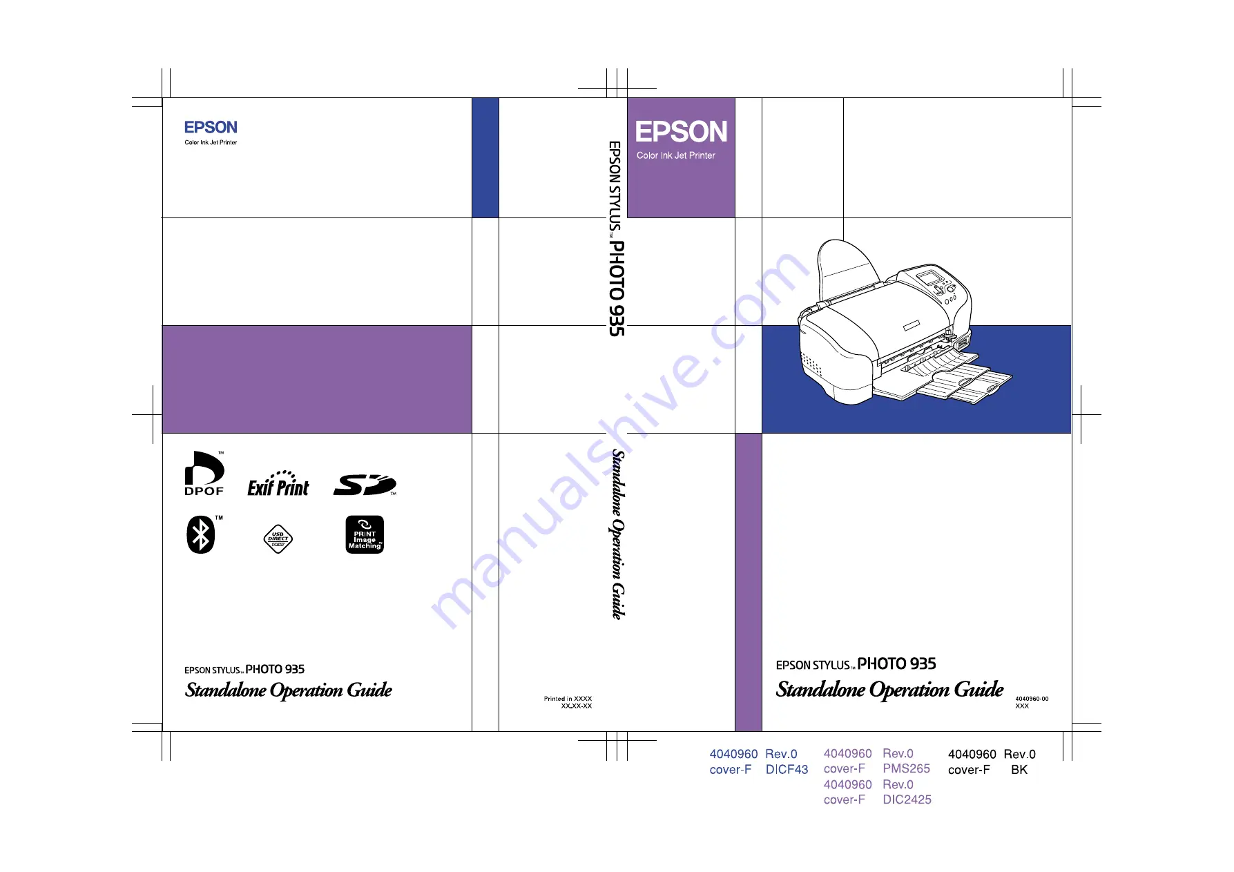 Epson Stylus PHOTO 935 Operation Manual Download Page 1