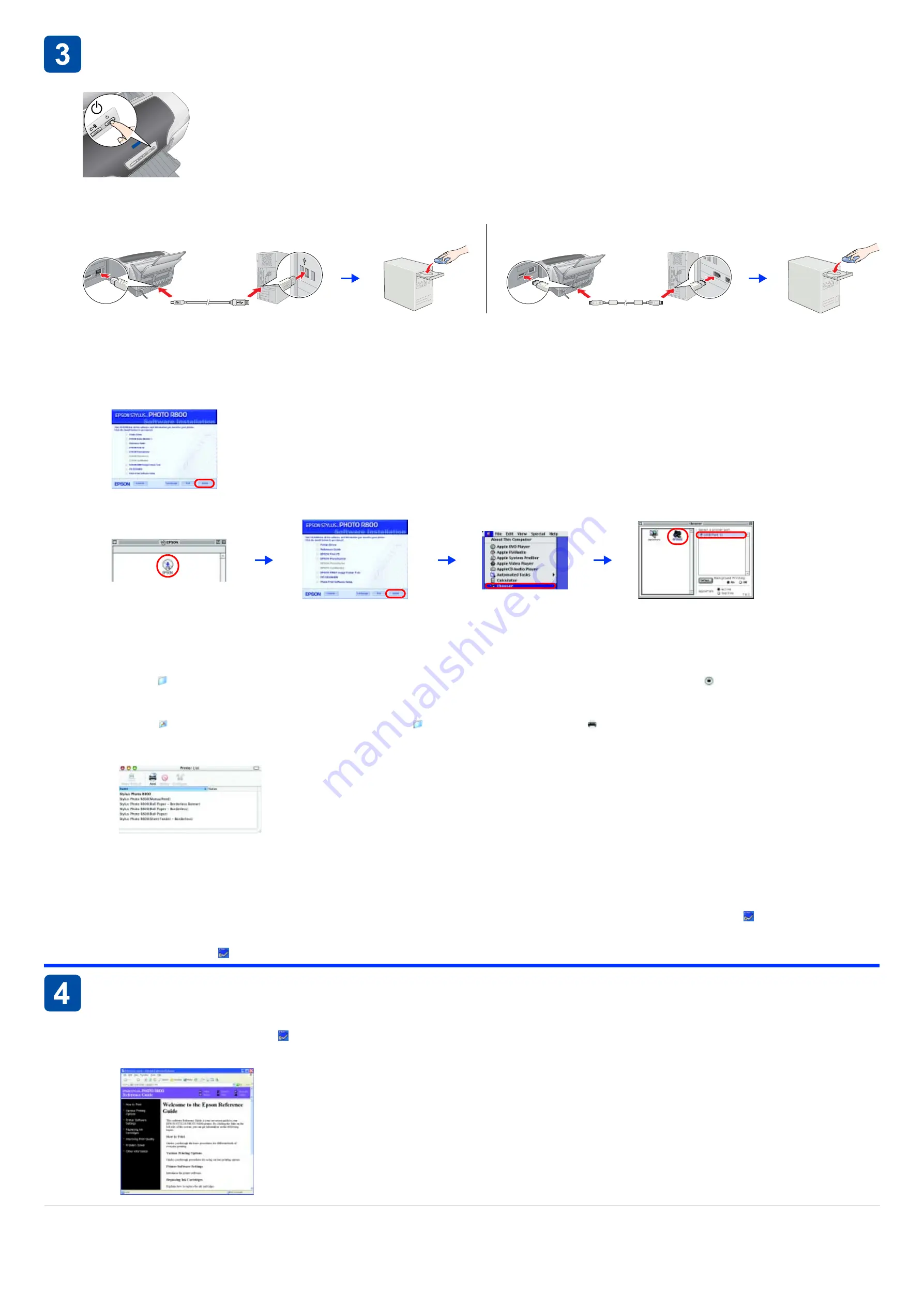 Epson Stylus PHOTO R800 Setup Download Page 2