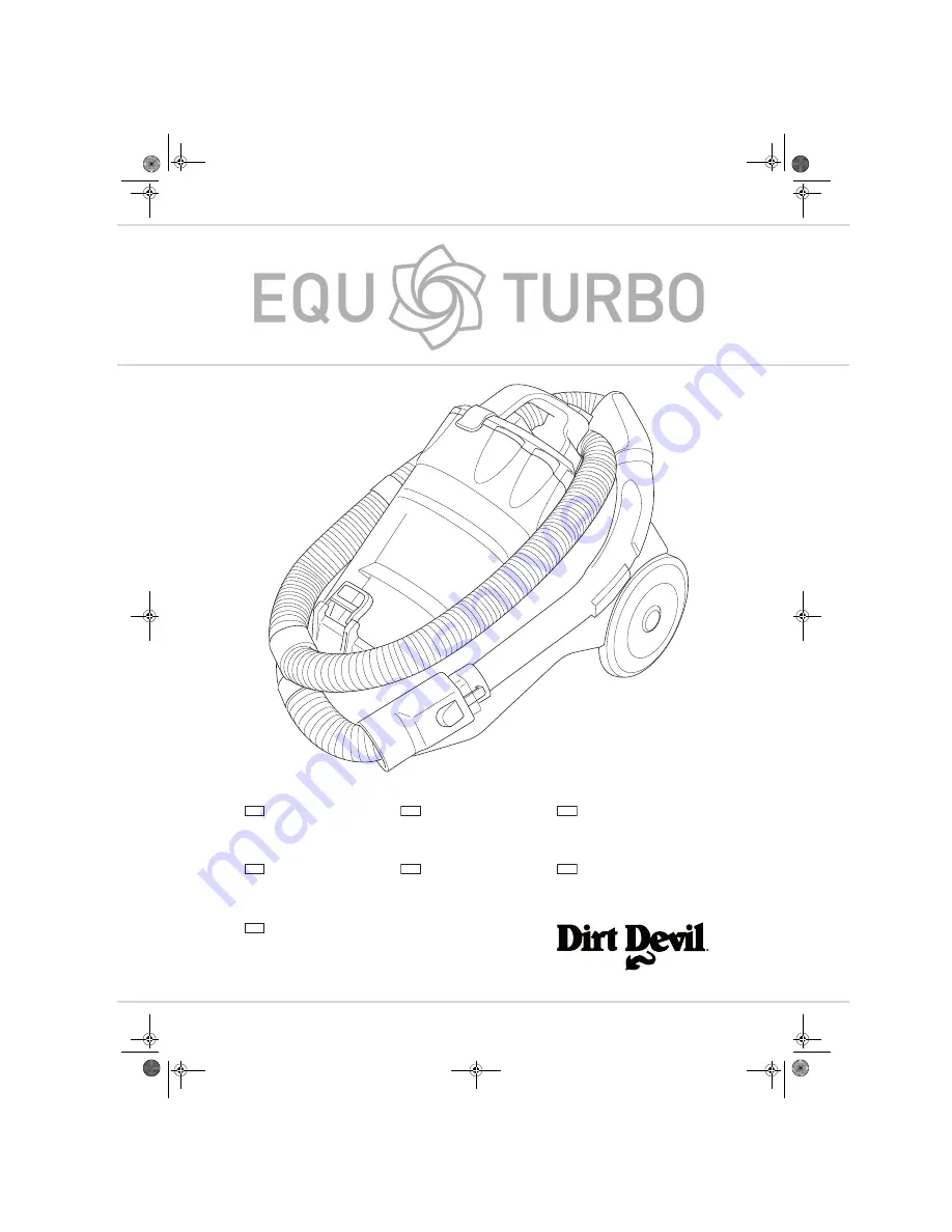 EQU TURBO DIRT DEVIL Operating Manual Download Page 1