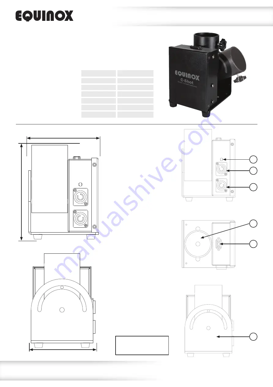 Equinox Systems C-Shot User Manual Download Page 3