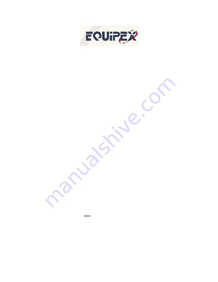 Equipex SODIR RBE-12 Operation Manual Download Page 2