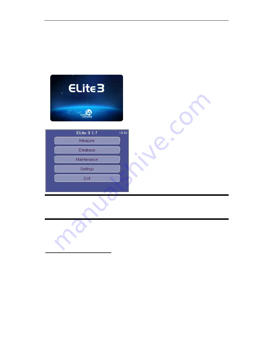 ERBA ELite 3 User Manual Download Page 20