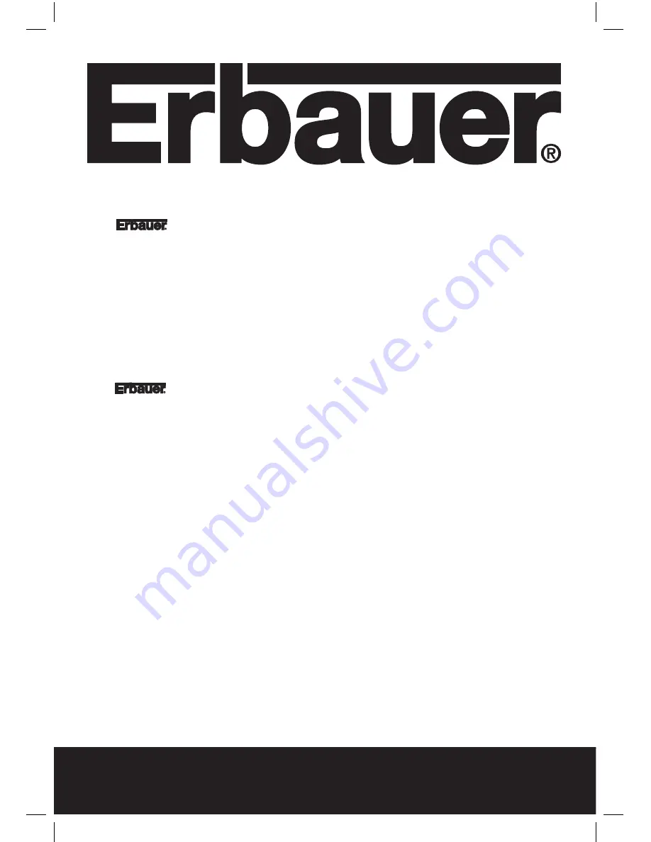 Erbauer ERB109SDR Manual Download Page 3