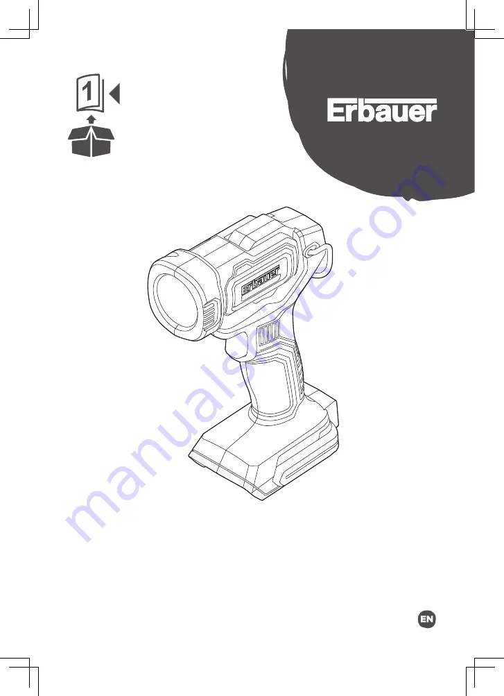 Erbauer ET18-Li Original Instructions Manual Download Page 1