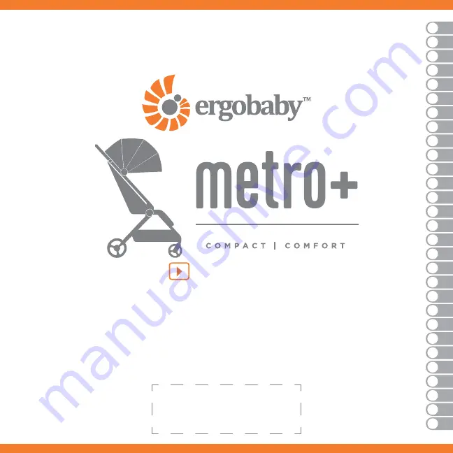 ergobaby metro+ METROPBLK Manual Download Page 1