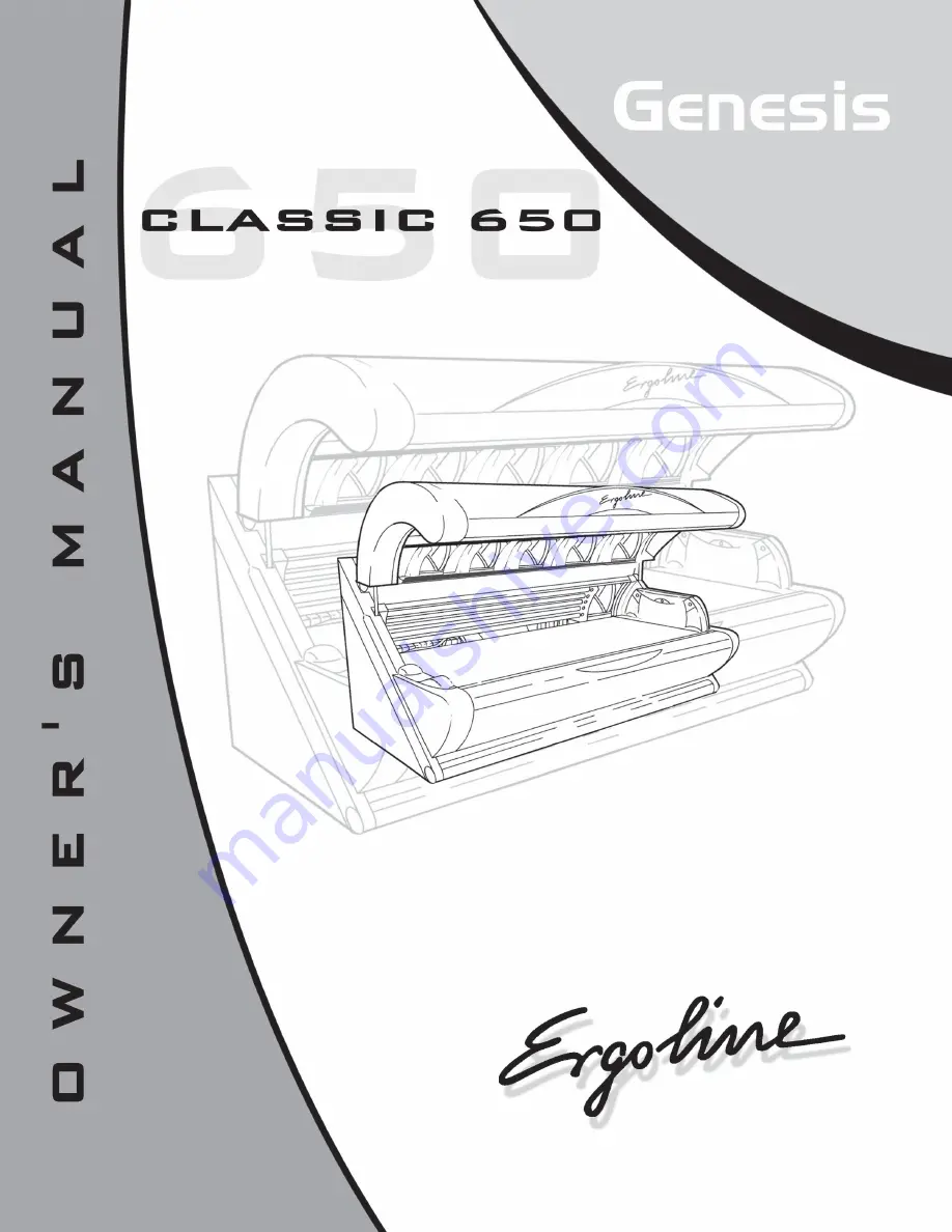 ergoline Genesis Classic 650 Owner'S Manual Download Page 1