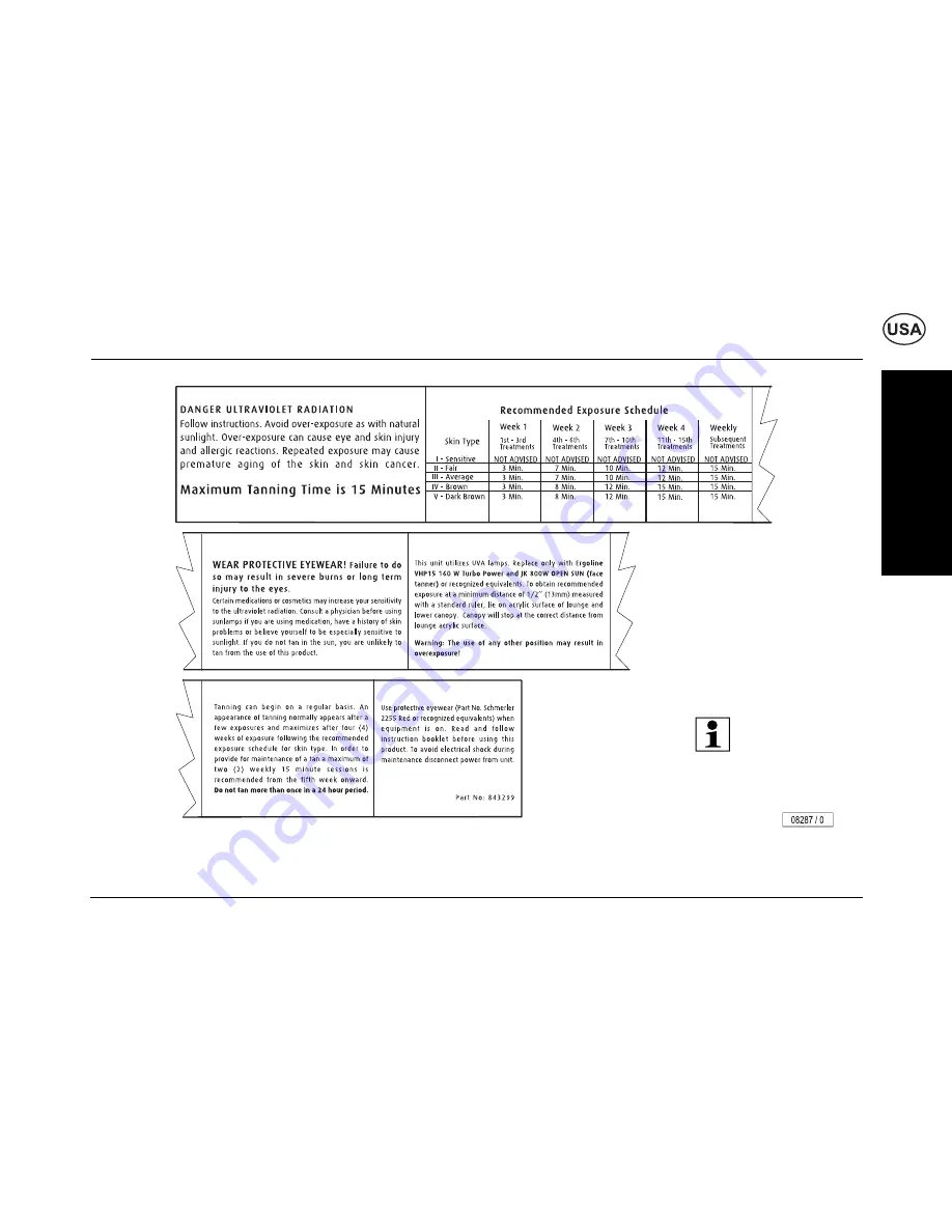 ergoline opensun550 Operating Instructions Manual Download Page 6