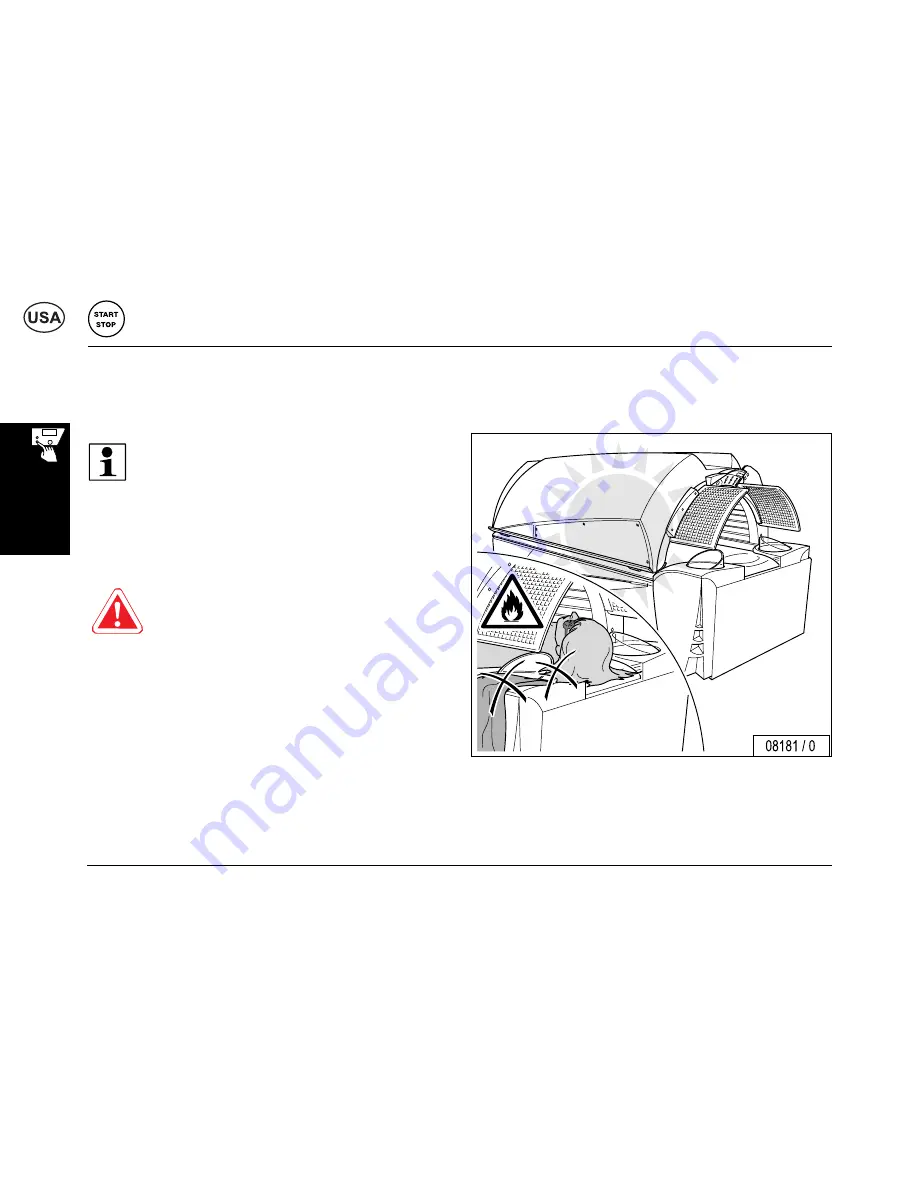 ergoline opensun550 Operating Instructions Manual Download Page 25