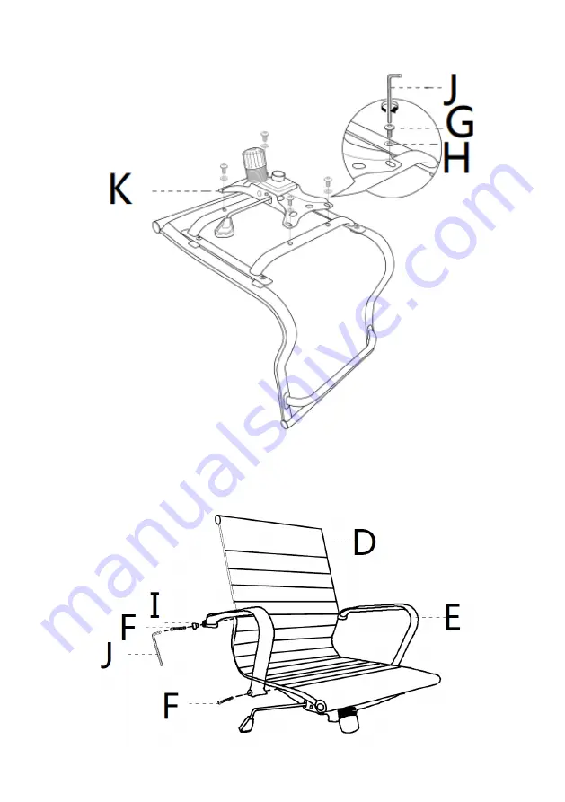 Ergolux ATTICUS CHROME METAL CHAIR ELOFFCHRMEB User Manual Download Page 5