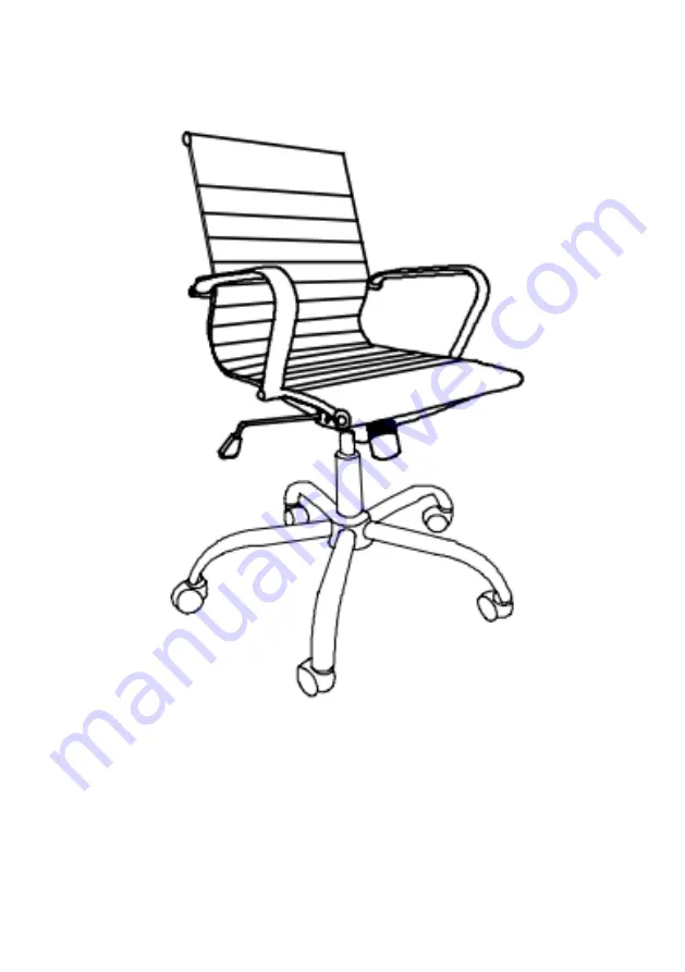 Ergolux ATTICUS CHROME METAL CHAIR ELOFFCHRMEB User Manual Download Page 7