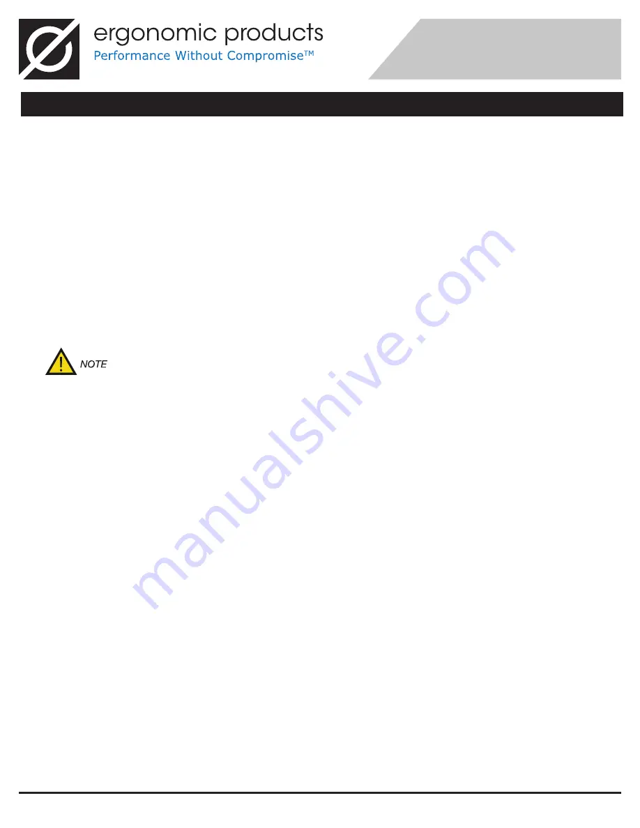 Ergonomic products Safe-T-Shield VacTrac Installation Manual Download Page 20