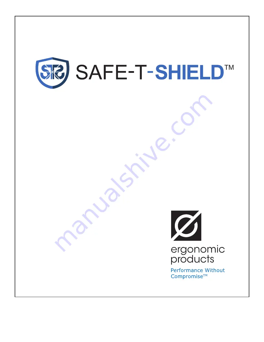 Ergonomic products Safe-T-Shield Manual Download Page 28