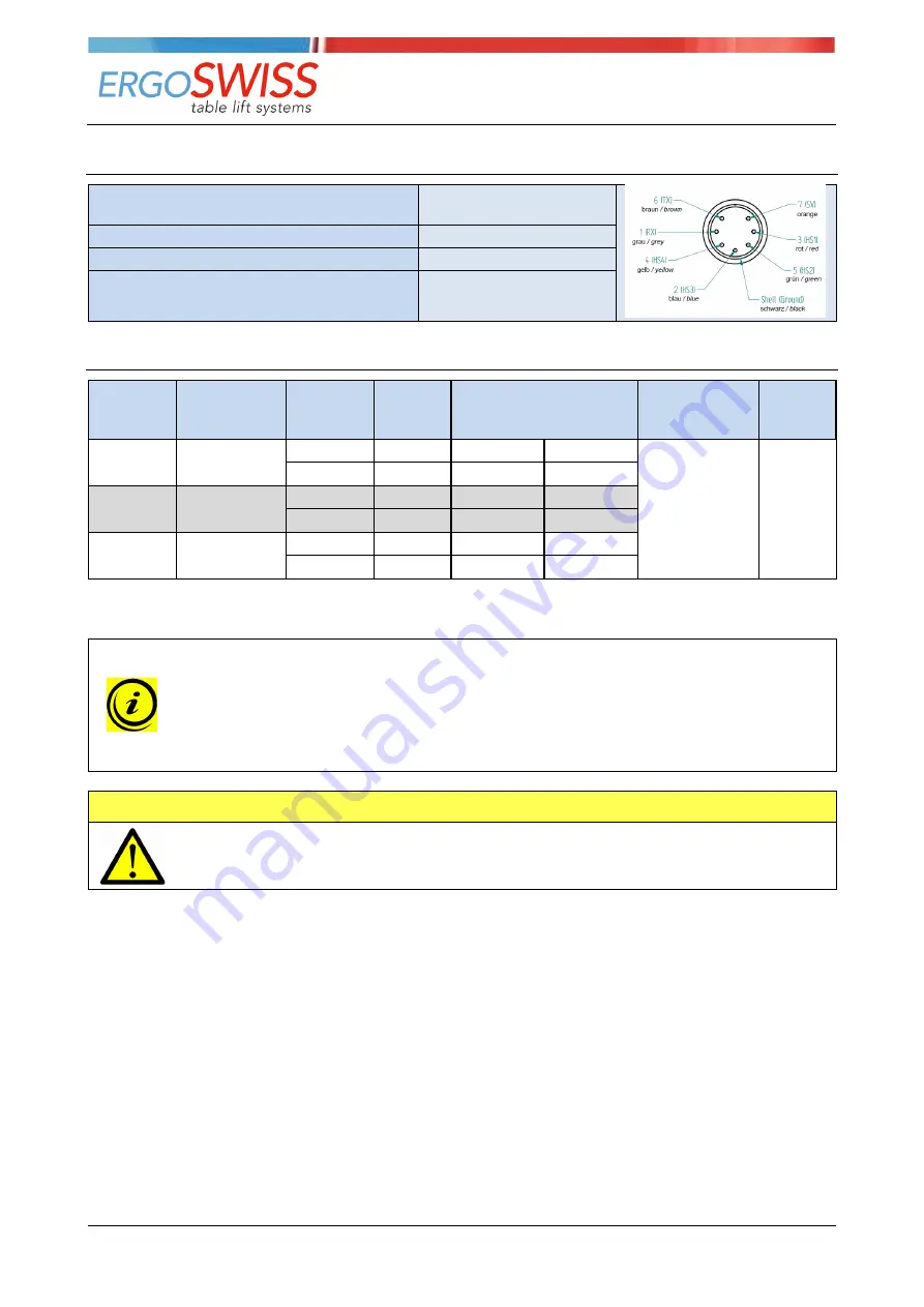 Ergoswiss 901.20034 Operating Instruction Download Page 9