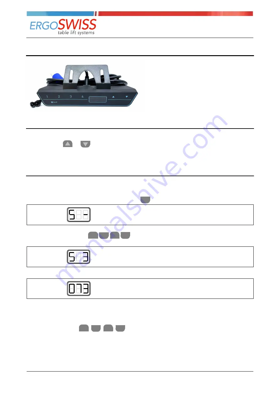 Ergoswiss 901.20034 Operating Instruction Download Page 16