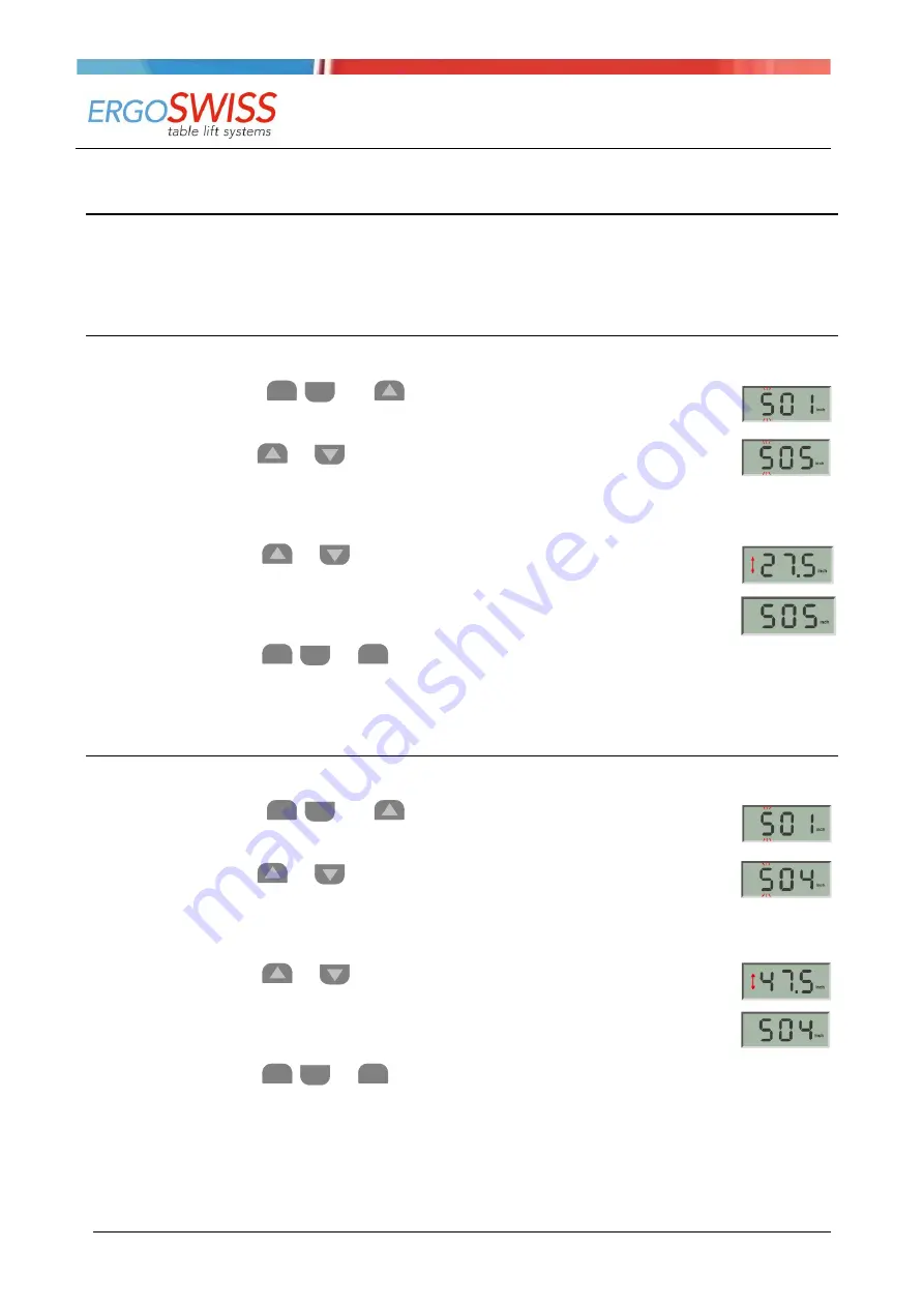 Ergoswiss 901.41017 Operating Instruction Download Page 16