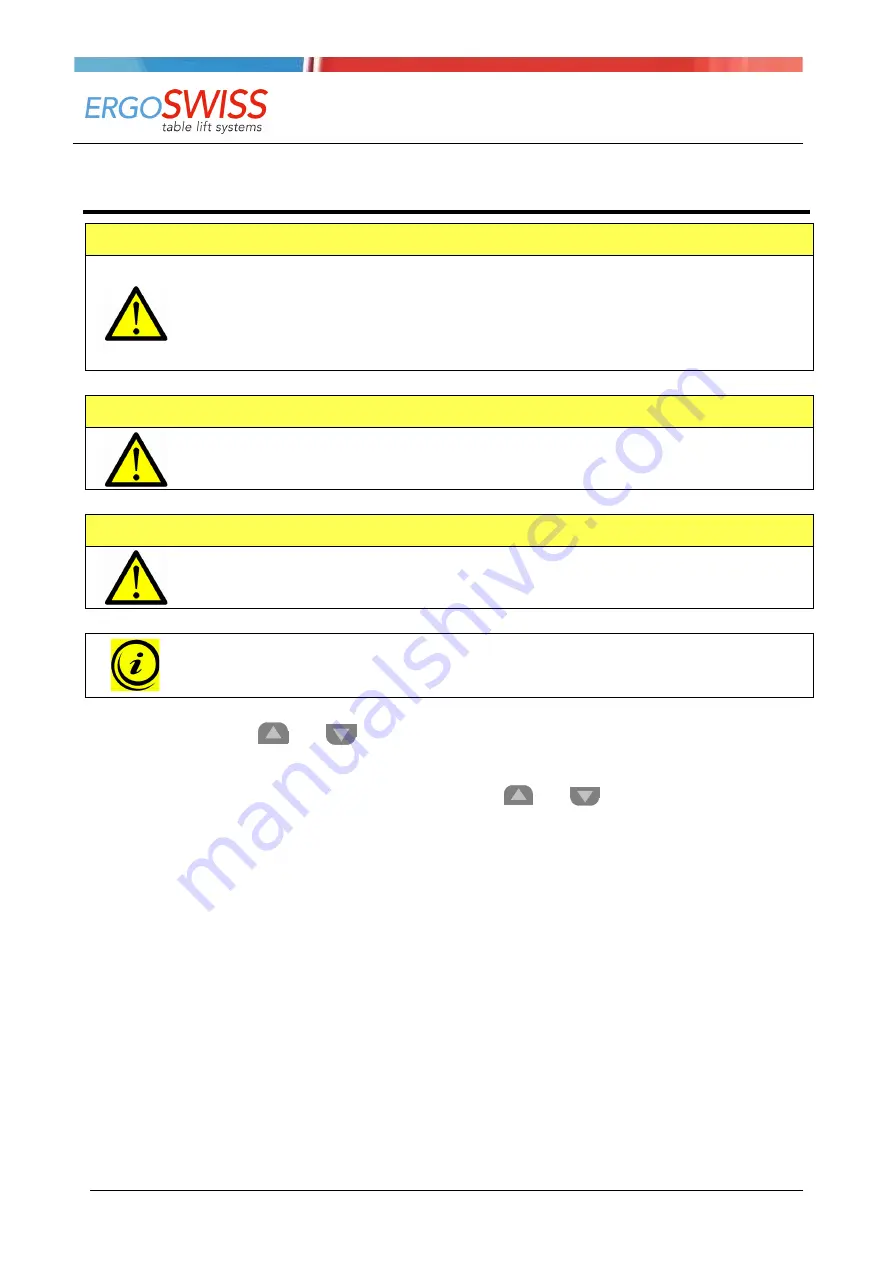 Ergoswiss 903.20033 Operating Instructions Manual Download Page 12