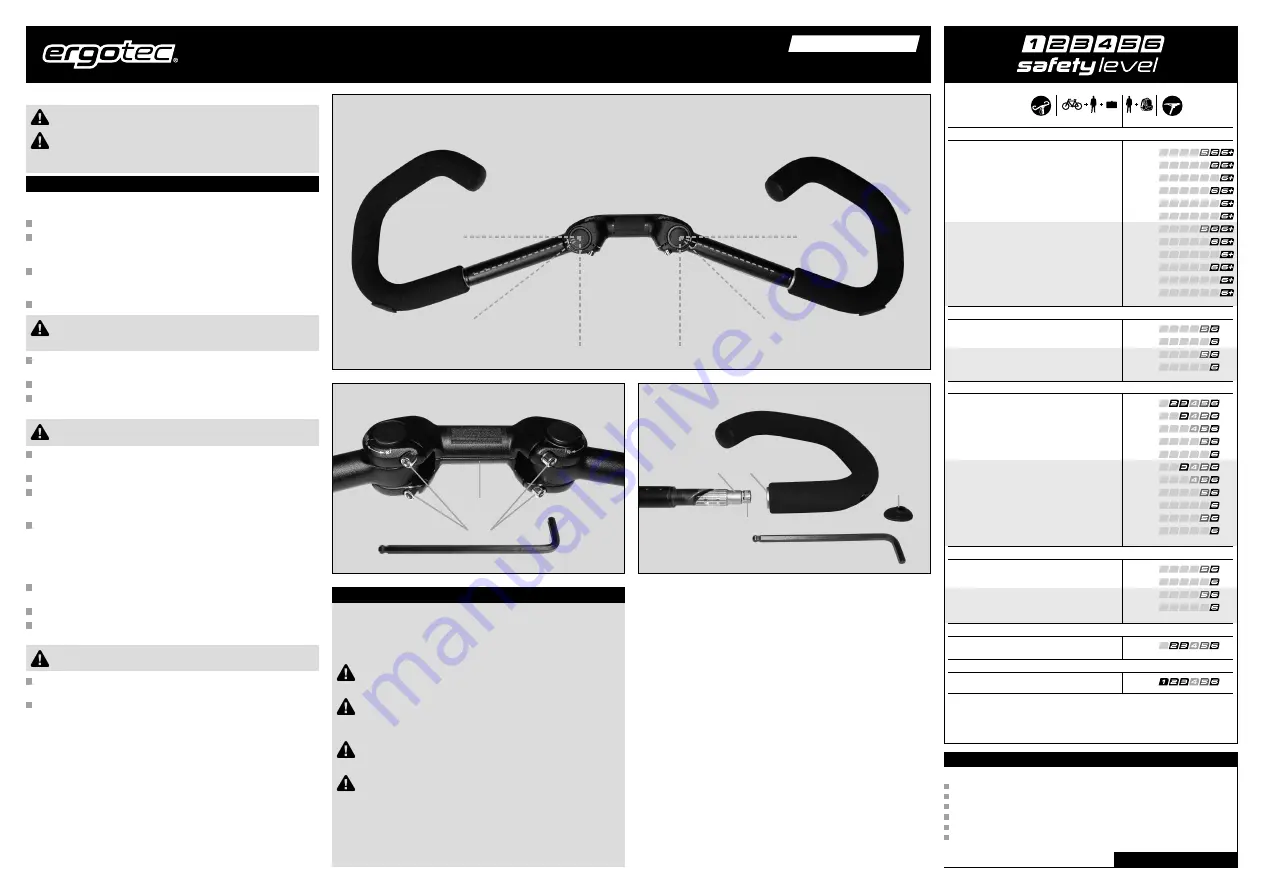 ERGOTEC AHS PREMIUM Assembly And Safety Instructions Download Page 4