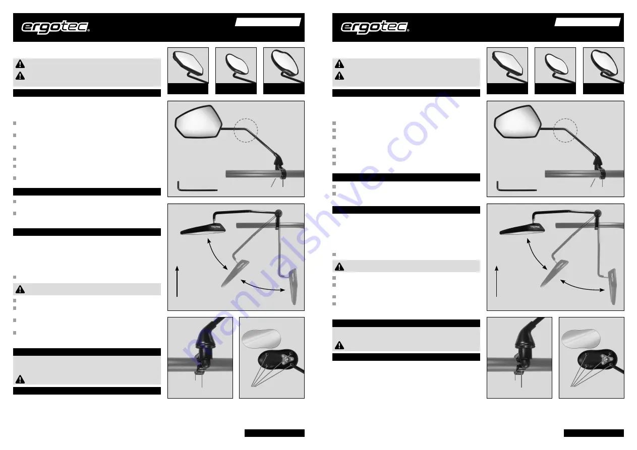 ERGOTEC M-77LV Assembly And Safety Instructions Download Page 1