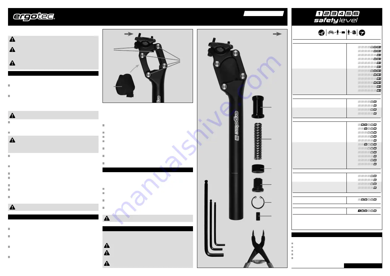 ERGOTEC PM-705N Assembly And Safety Instructions Download Page 1