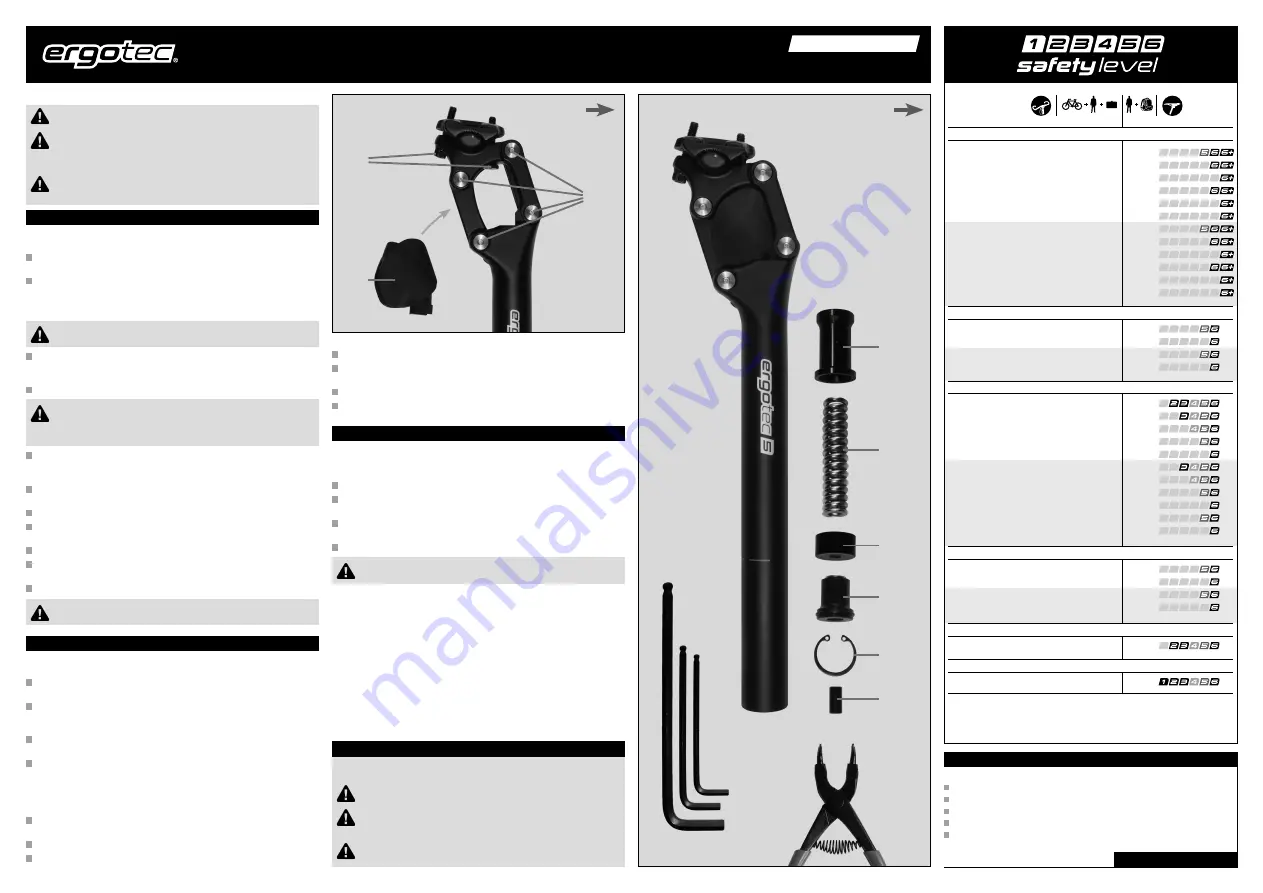 ERGOTEC PM-705N Assembly And Safety Instructions Download Page 2