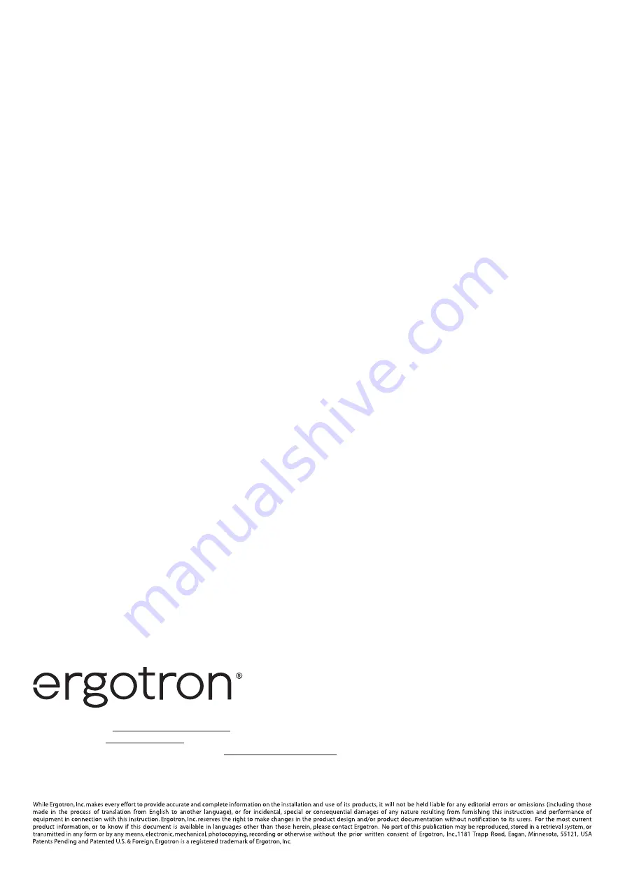 Ergotron Command Post User Manual Download Page 6