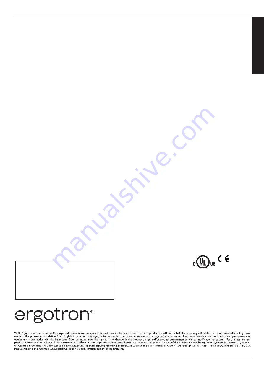 Ergotron ERGITD-010 Скачать руководство пользователя страница 20