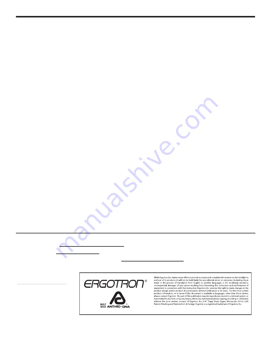 Ergotron LTSC20 Series Owner'S Manual Download Page 6