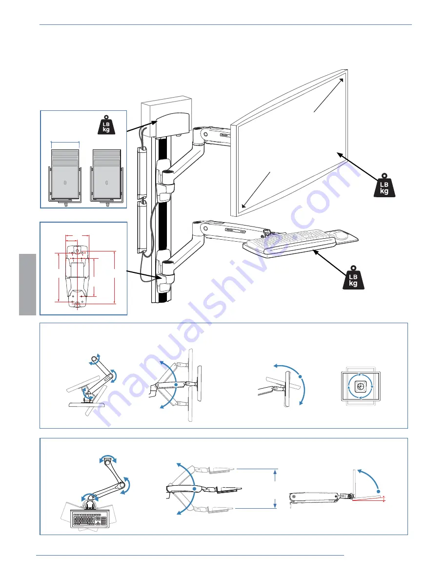 Ergotron LX Desk Mount LCD Arm Скачать руководство пользователя страница 2