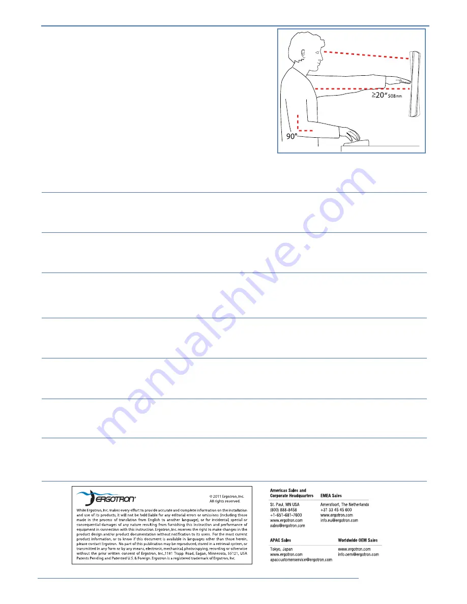 Ergotron LX Wall Mount LCD Arm User Manual Download Page 12