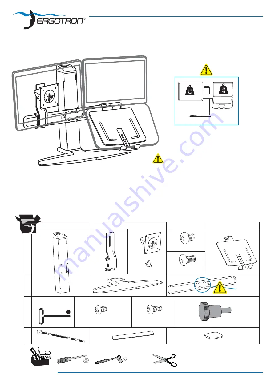 Ergotron Neo-Flex Wall Mount Lift Скачать руководство пользователя страница 1