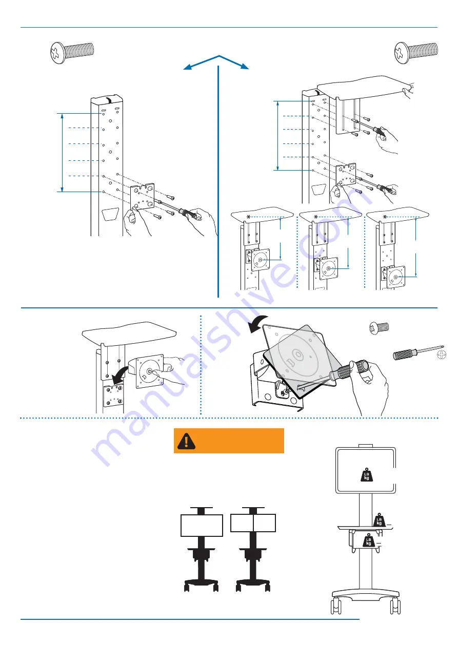 Ergotron Neo-Flex WideView WorkSpace Assembly Instructions Manual Download Page 8