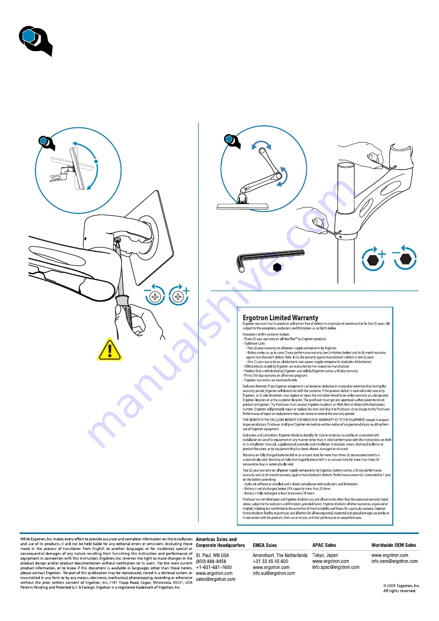 Ergotron NF Extend LCD Arm Скачать руководство пользователя страница 2