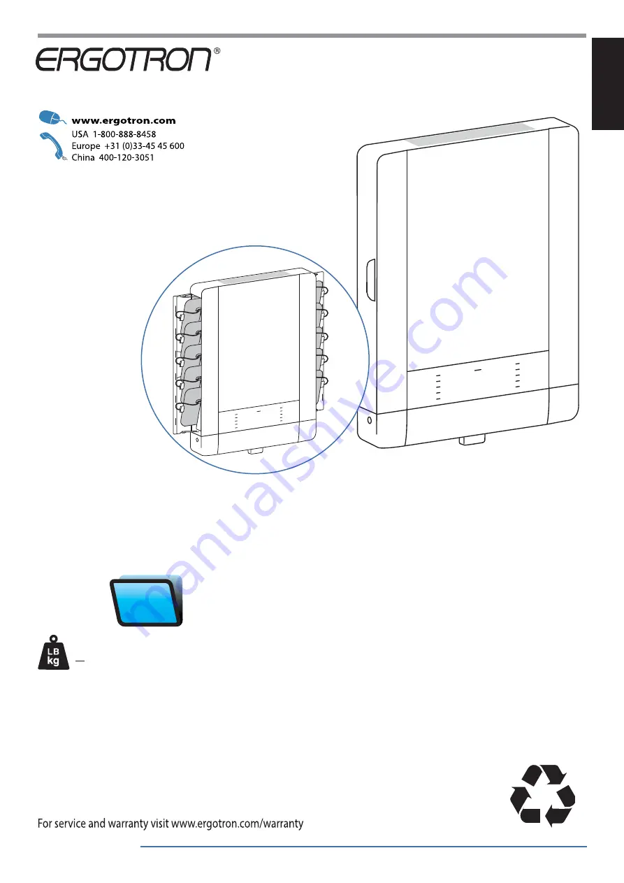 Ergotron Tablet Management Wall Mount 10 Скачать руководство пользователя страница 1