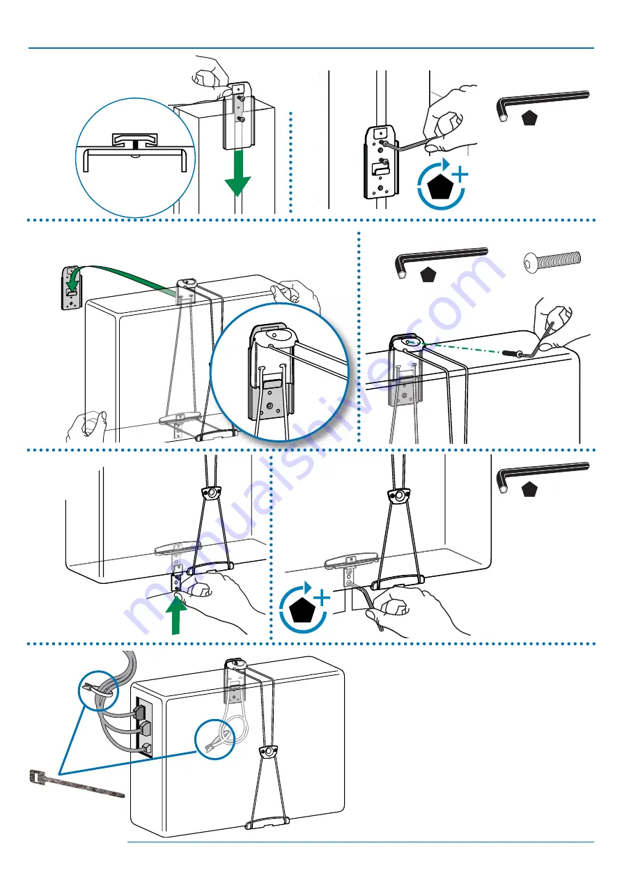 Ergotron Universal CPU Holder Assembly Instructions Manual Download Page 11