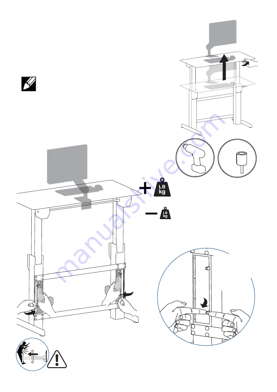 Ergotron WorkFit B Скачать руководство пользователя страница 16