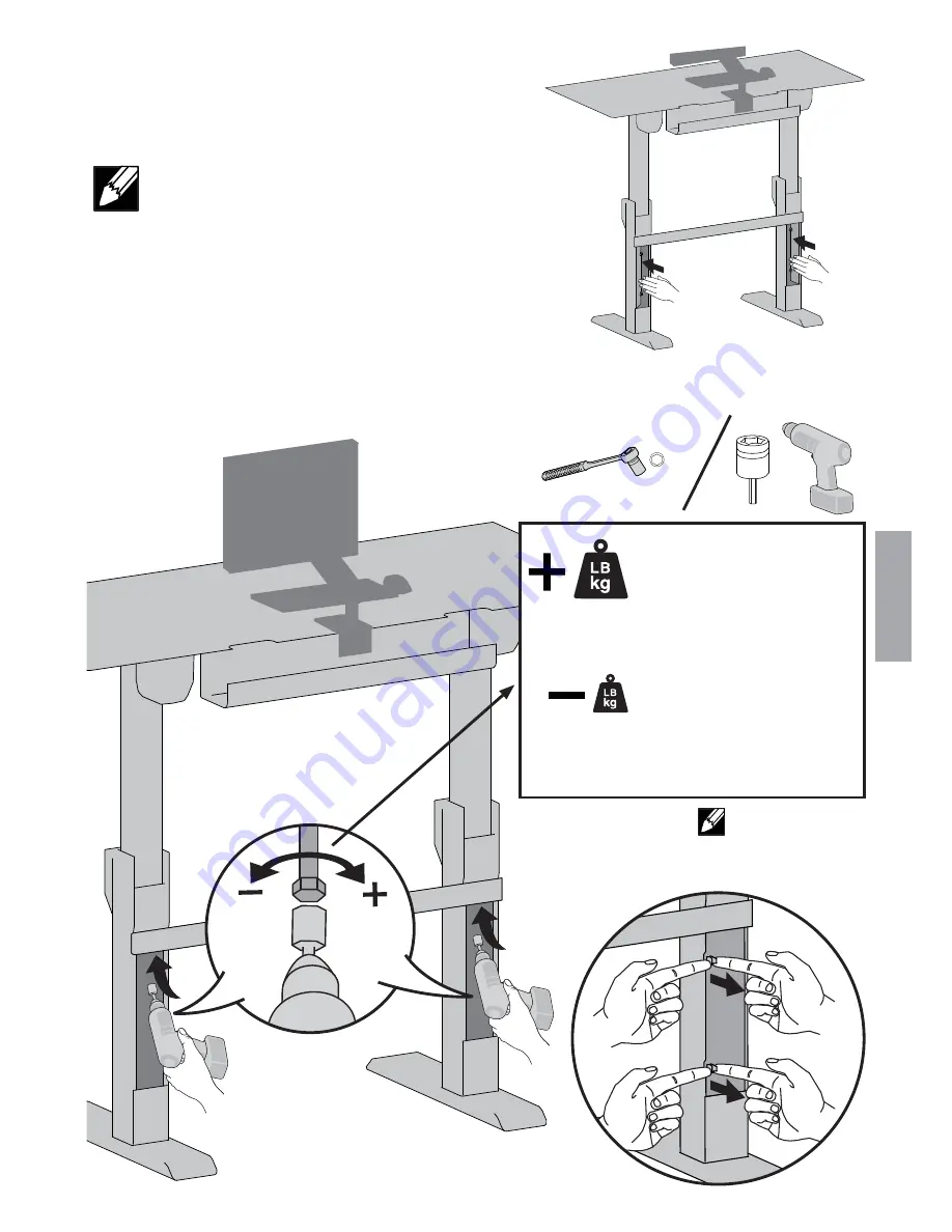 Ergotron WORKFIT-DL User Manual Download Page 21