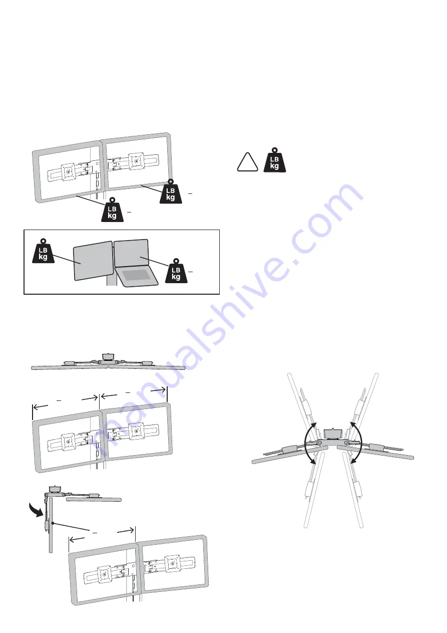 Ergotron WorkFit Dual Hinge Bow Accessory Скачать руководство пользователя страница 4