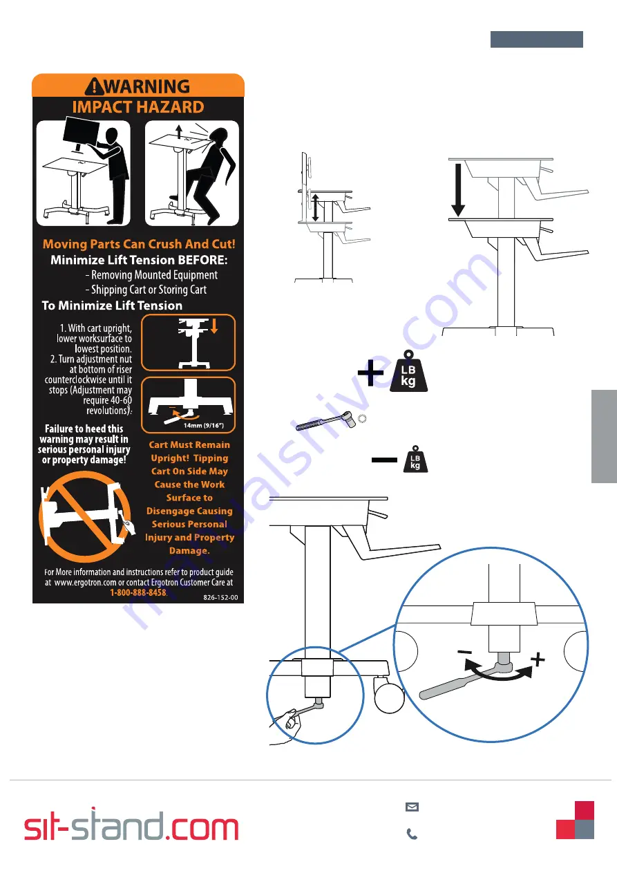 Ergotron Workfit Single LD User Manual Download Page 7