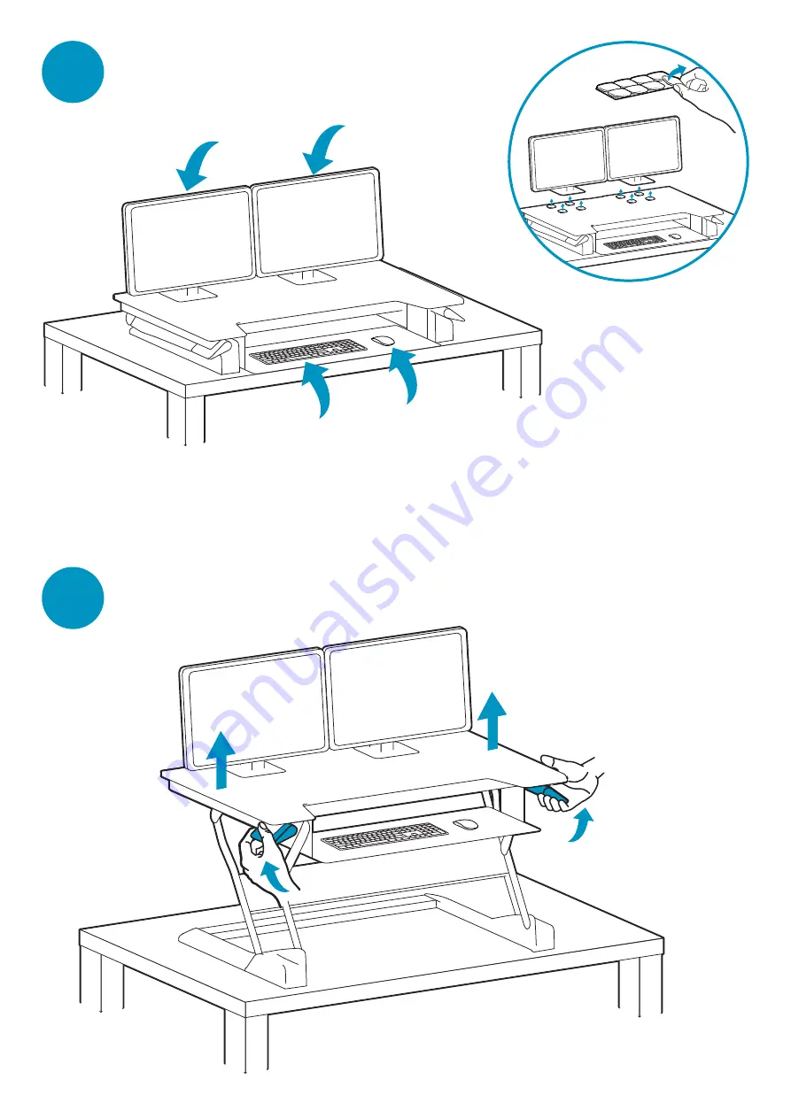 Ergotron WORKFIT Standing Desk Converter User Manual Download Page 4