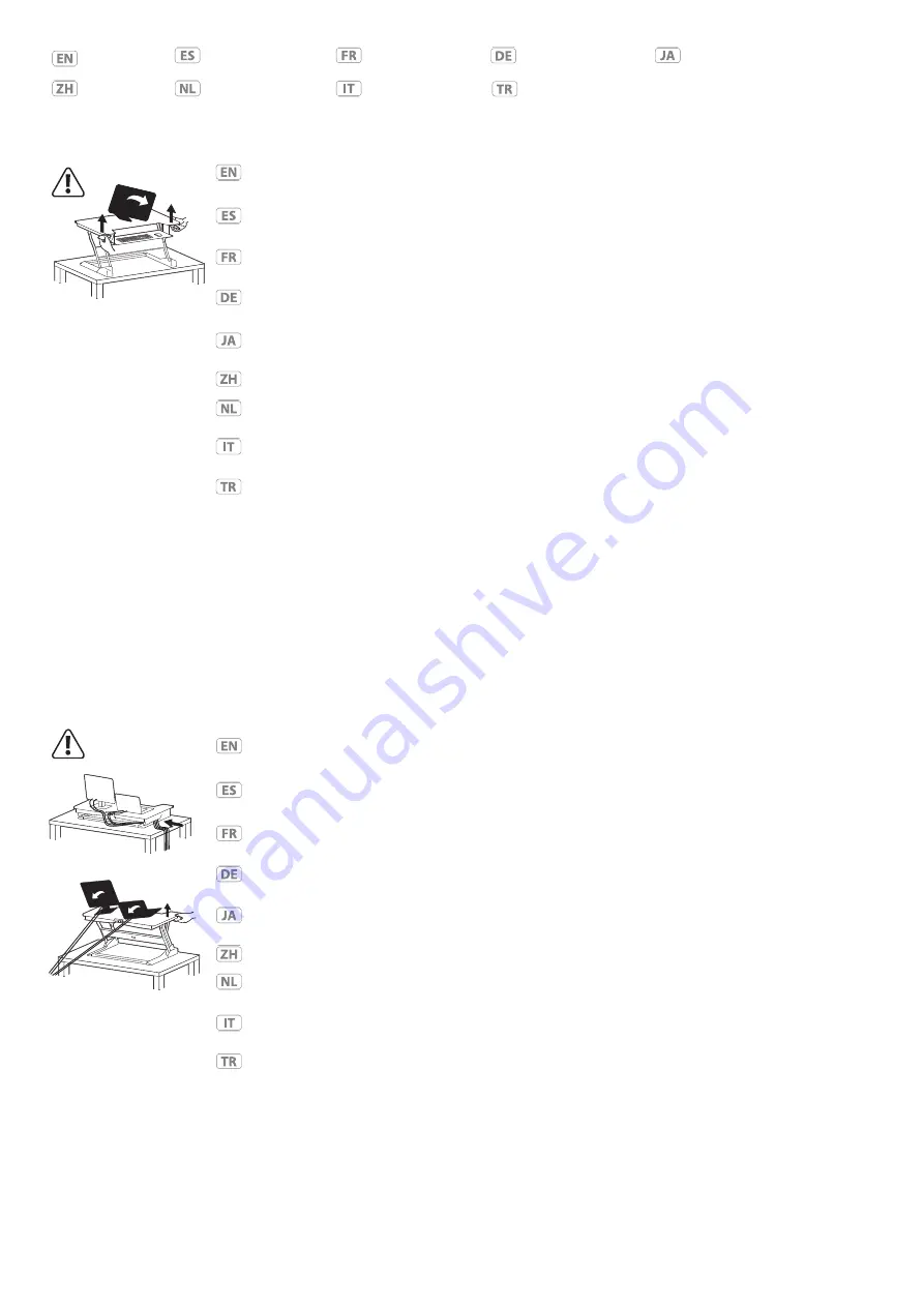 Ergotron WORKFIT Standing Desk Converter User Manual Download Page 10