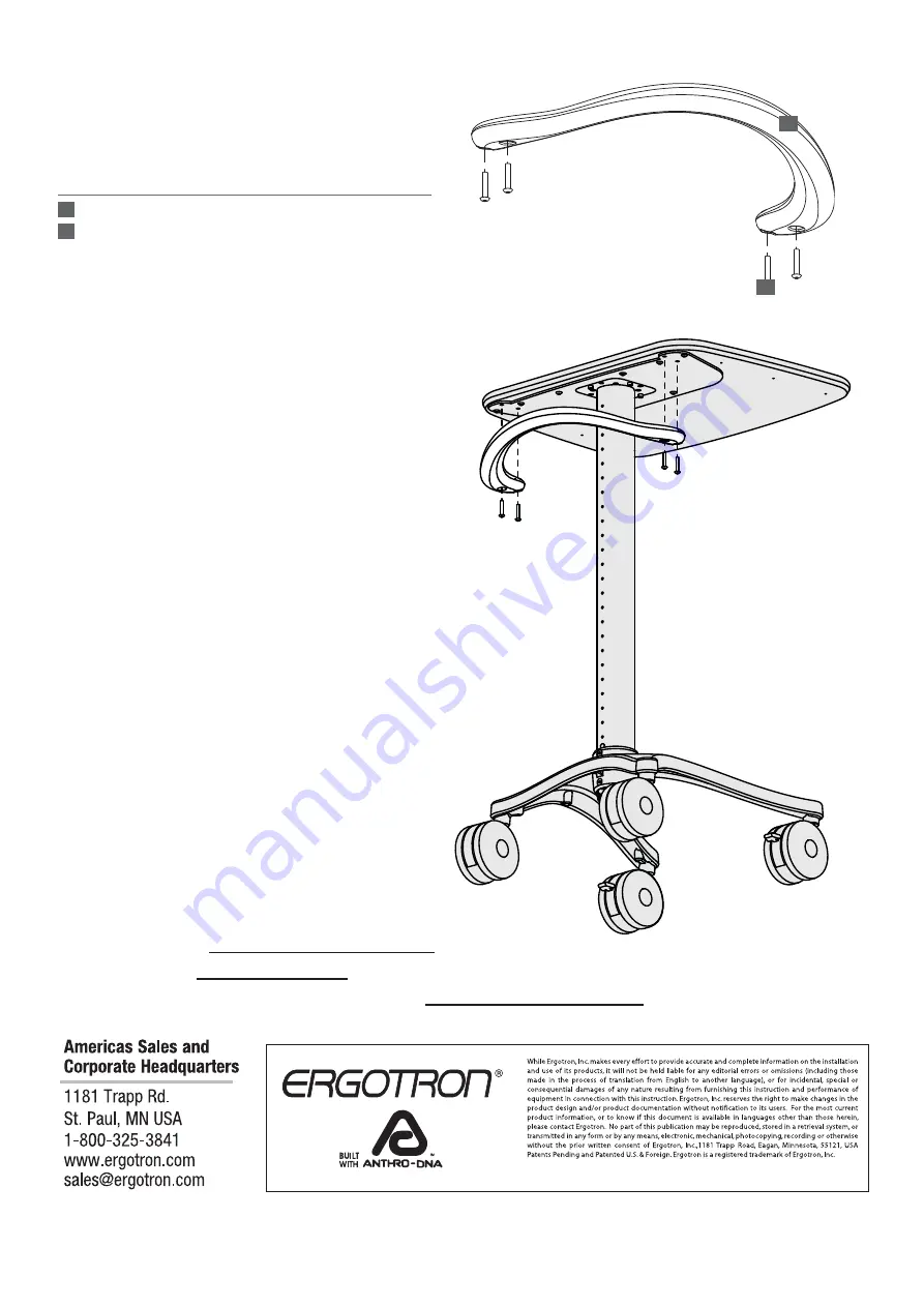 Ergotron Zido Handle User Manual Download Page 2