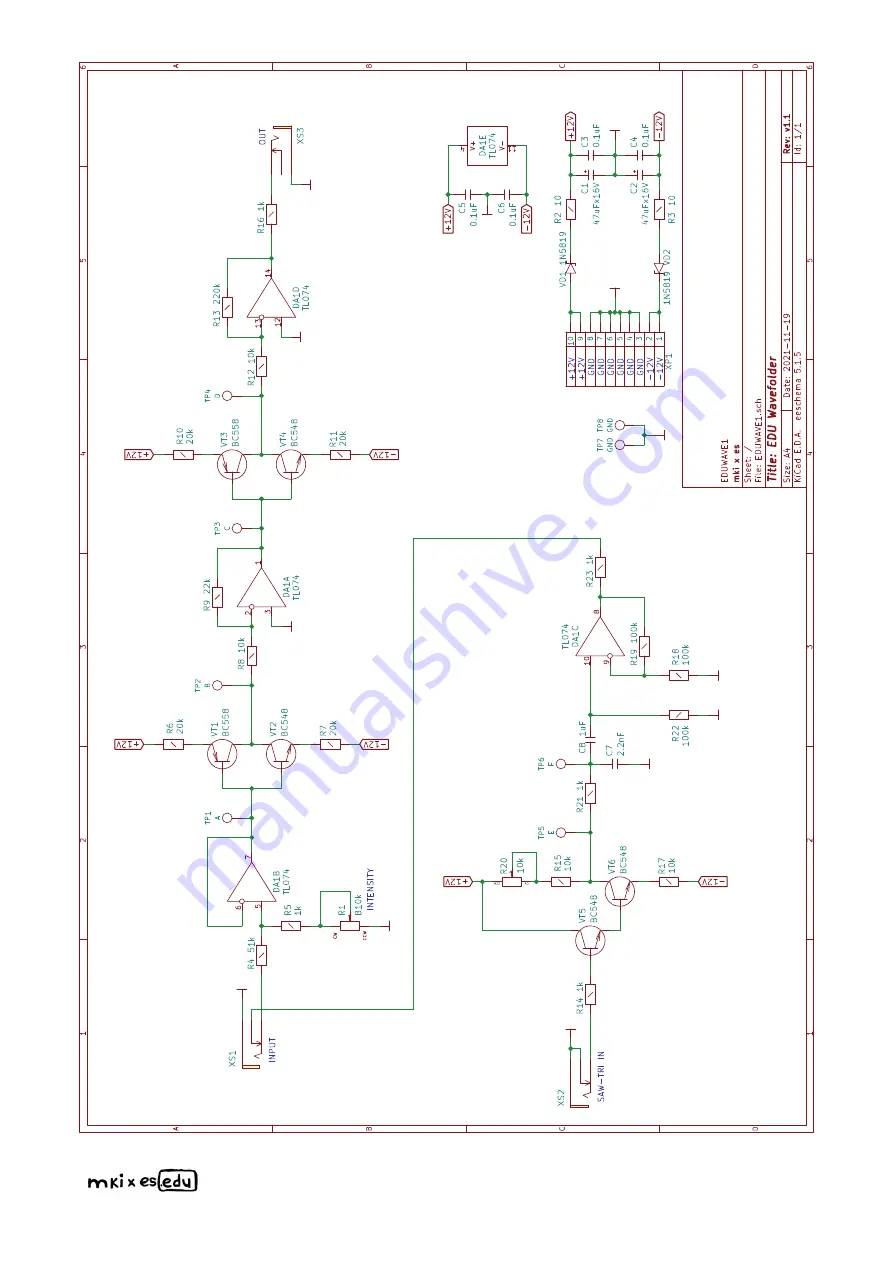 Erica Synths EDU DIY Wavefolder Manual Download Page 46