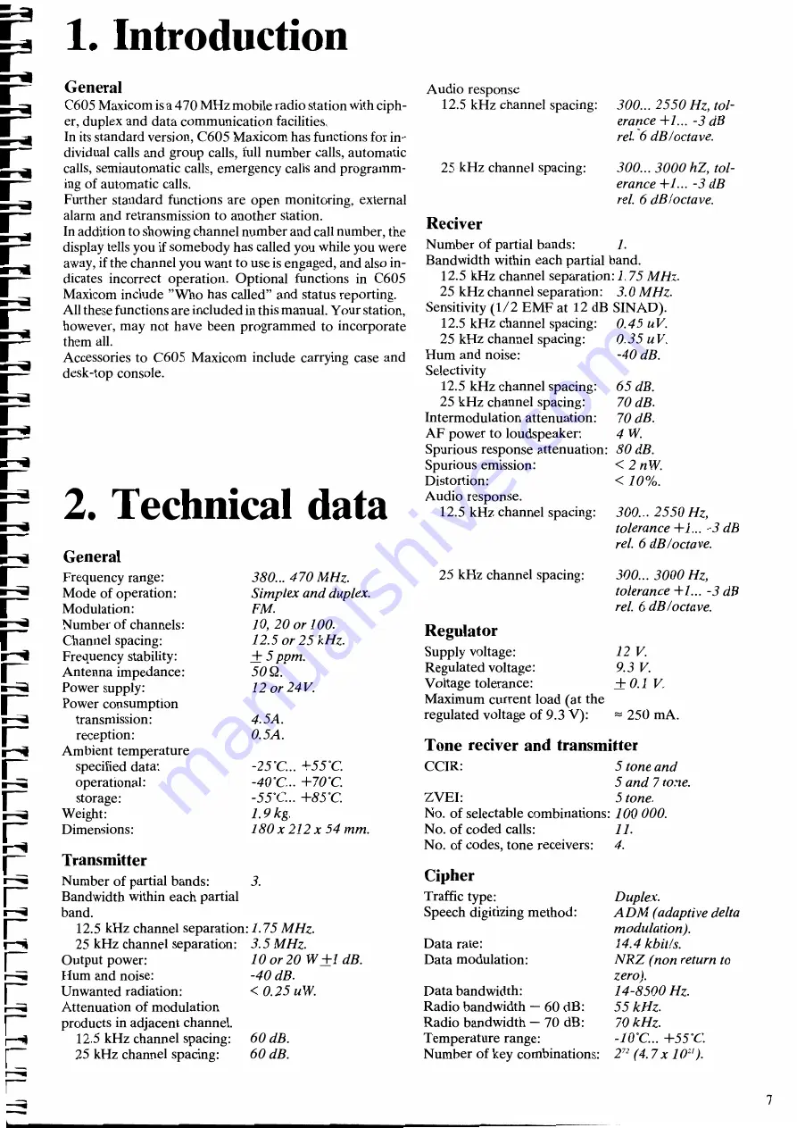 Ericsson C605 Maxicom Service Manual Download Page 4