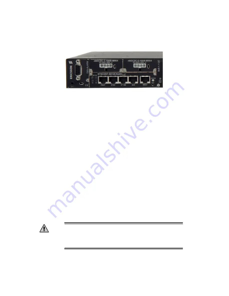 Ericsson Marconi OMS 870 Quick Reference Manual Download Page 12